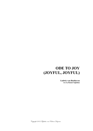 ODE TO JOY (JOYFULL, JOYFULL) - Beethoven - Arr. for Piano/Organ