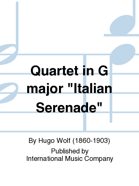 Quartet In G Major Italian Serenade