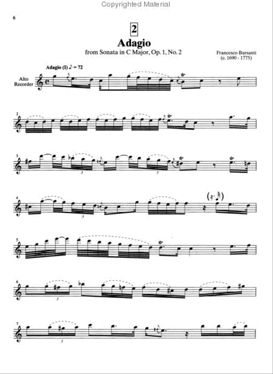 Suzuki Recorder School (Soprano and Alto Recorder), Volume 6 Alto Recorder scores gallery preview page 3