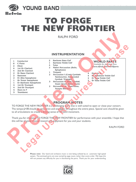 To Forge the New Frontier image number null