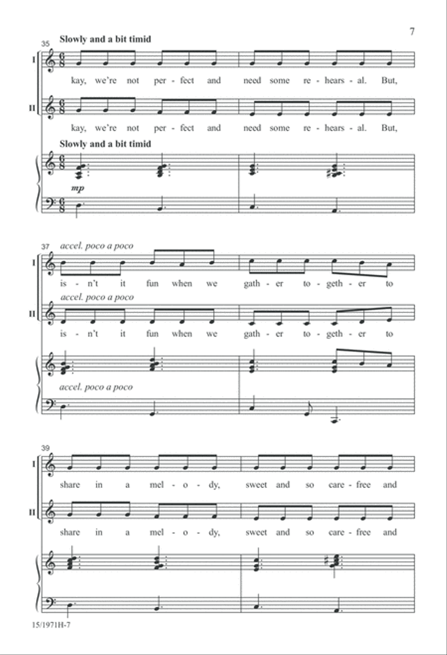 Everybody's Favorite Melody! 2-Part scores gallery preview page 8