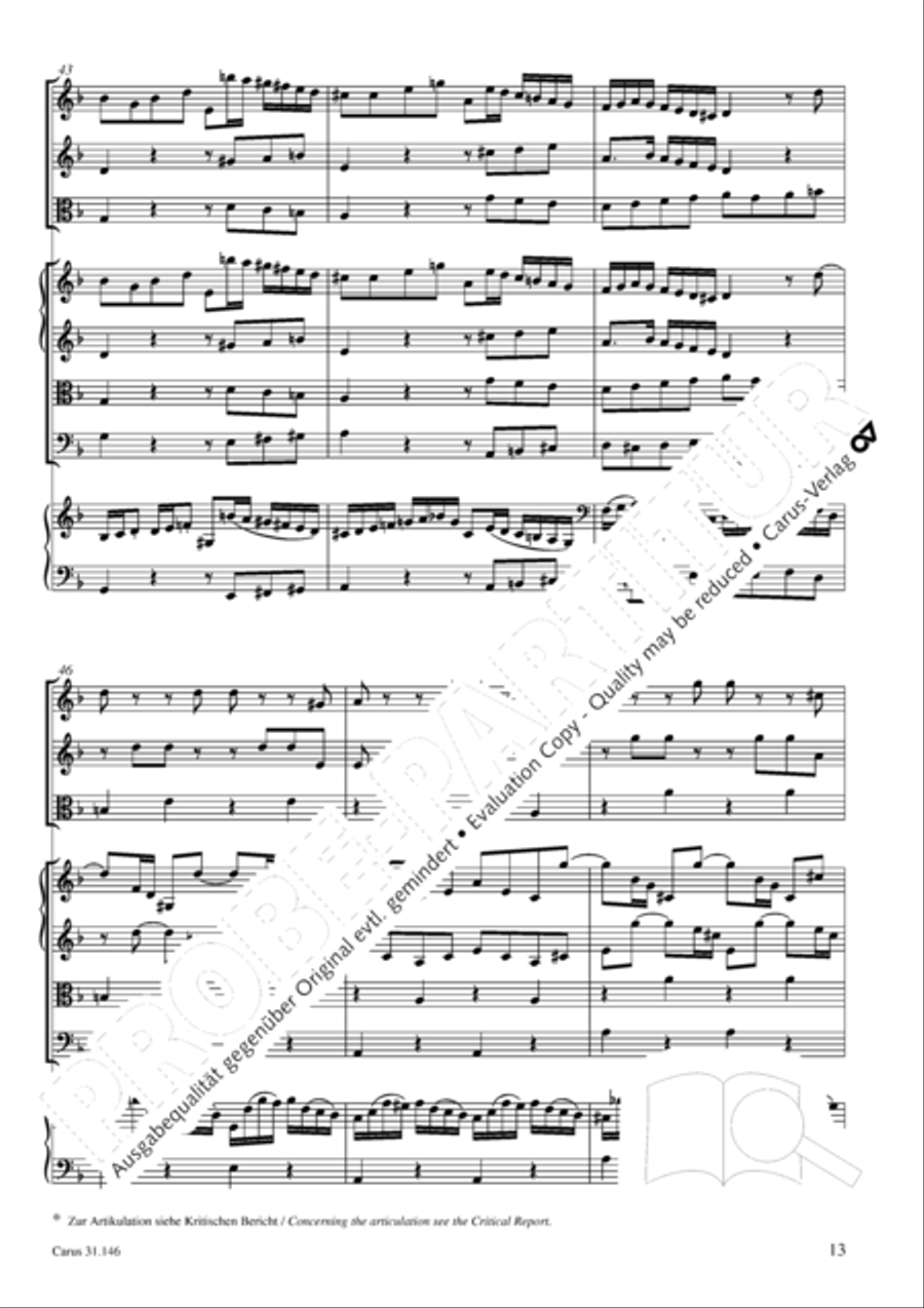 Through bitter tribulation we enter into God's kingdom (Wir mussen durch viel Trubsal in das Reich Gottes eingehen) 4-Part scores gallery preview page 14