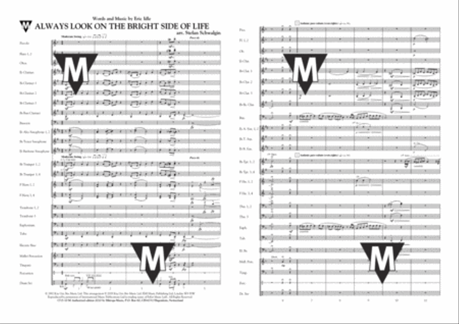 Always Look on The Bright Side of Life Concert Band scores gallery preview page 2