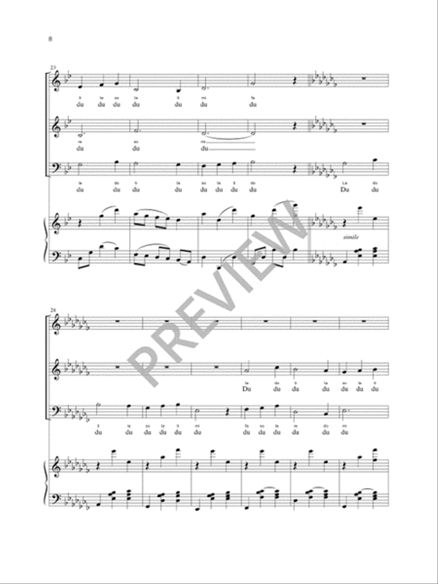 The Choral Warm-Up: Accompanied Modal Canons - Conductor's edition in Full Score with Teaching Objectives and CD Choir scores gallery preview page 10