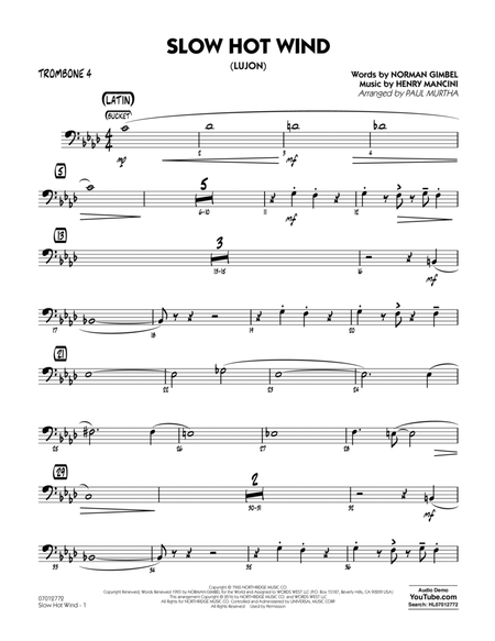 Slow Hot Wind (Lujon) - Trombone 4