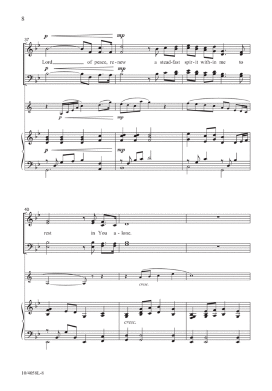 Still, My Soul, Be Still 4-Part scores gallery preview page 9