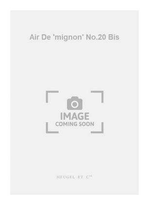 Book cover for Air De 'mignon' No.20 Bis