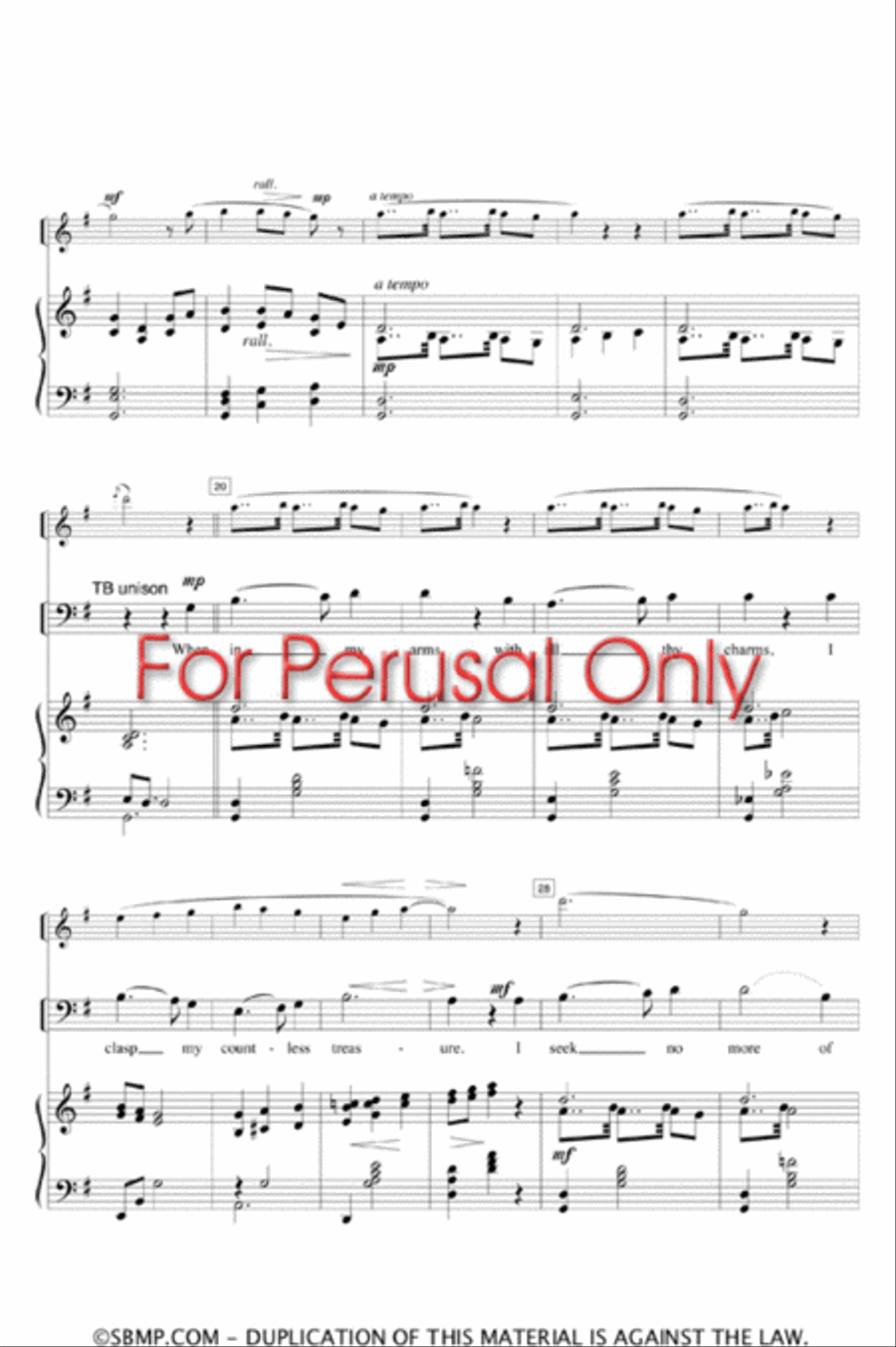 And I'll Kiss Thee Yet - SATB Octavo 4-Part scores gallery preview page 3