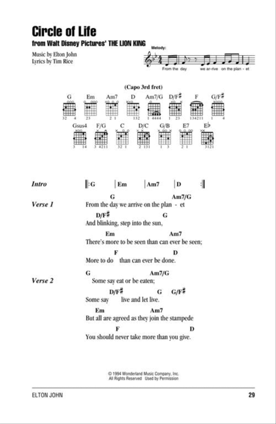 Elton John Electric Guitar scores gallery preview page 6