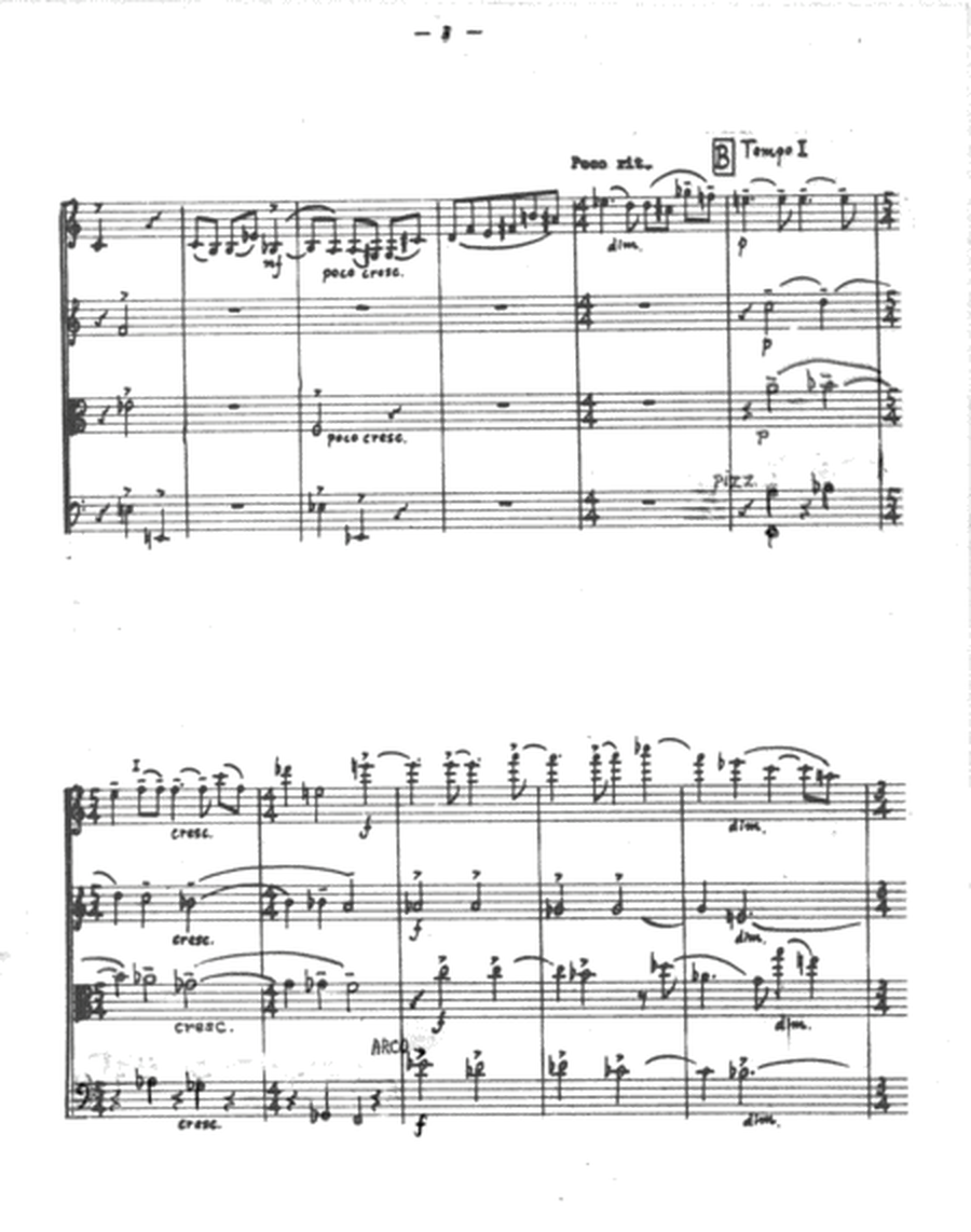 [Gideon] Lyric Piece for String Quartet