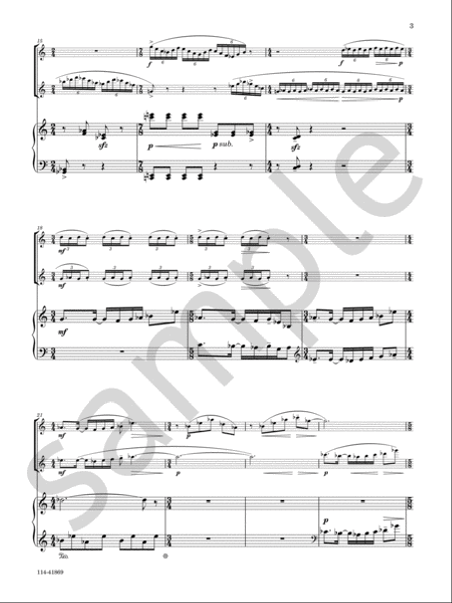 Sonata for Short Attention Spans Chamber Music scores gallery preview page 5