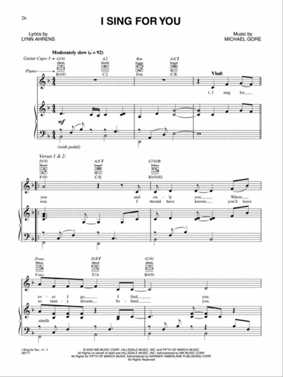 I Sing For You (from 