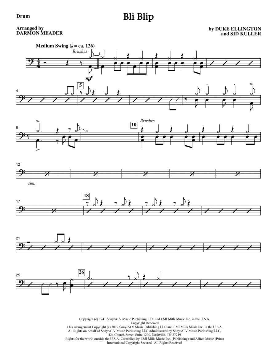 Bli-blip - Drums Bli-blip - Drums A Cappella scores gallery preview page 1