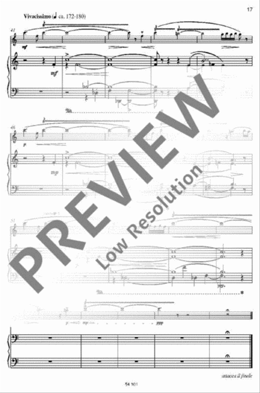 Capriccio notturno Flute scores gallery preview page 14