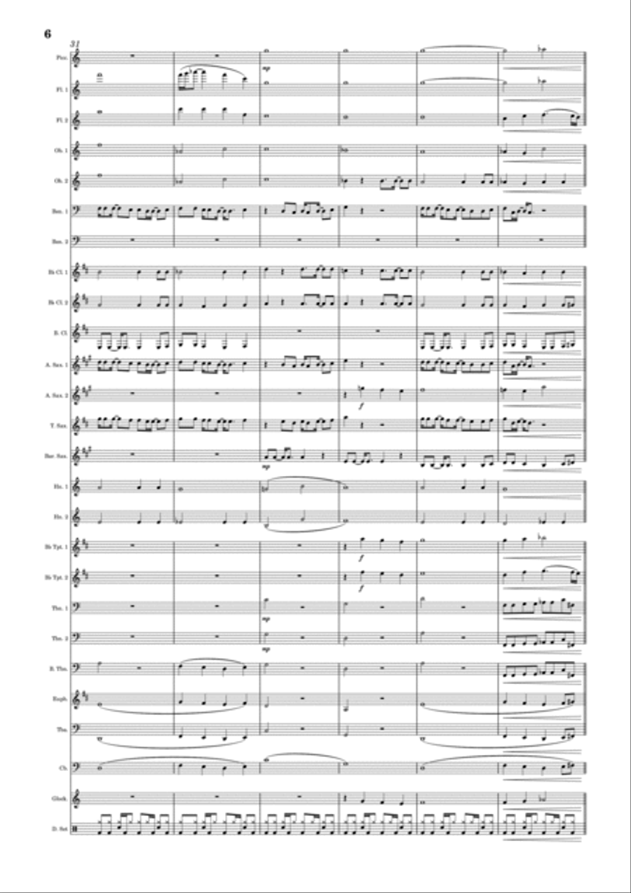 Our House Concert Band scores gallery preview page 6