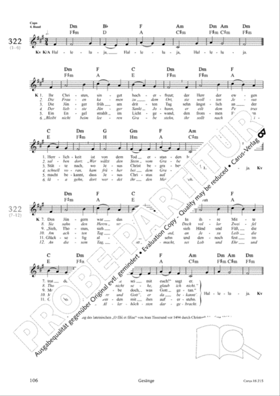 Gitarrenbuch zum Gotteslob Guitar scores gallery preview page 100