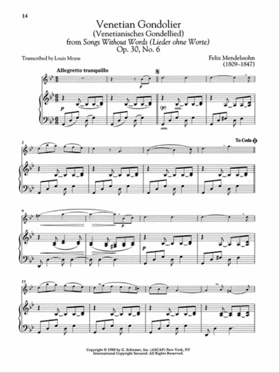 Moyse Collection of Easy Flute Classics Flute Solo scores gallery preview page 6