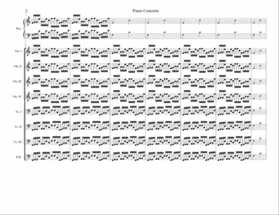 piano concerto Small Ensemble scores gallery preview page 2
