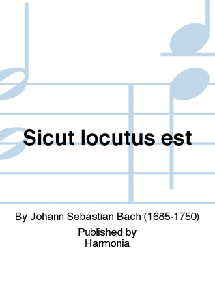 Book cover for Sicut locutus est