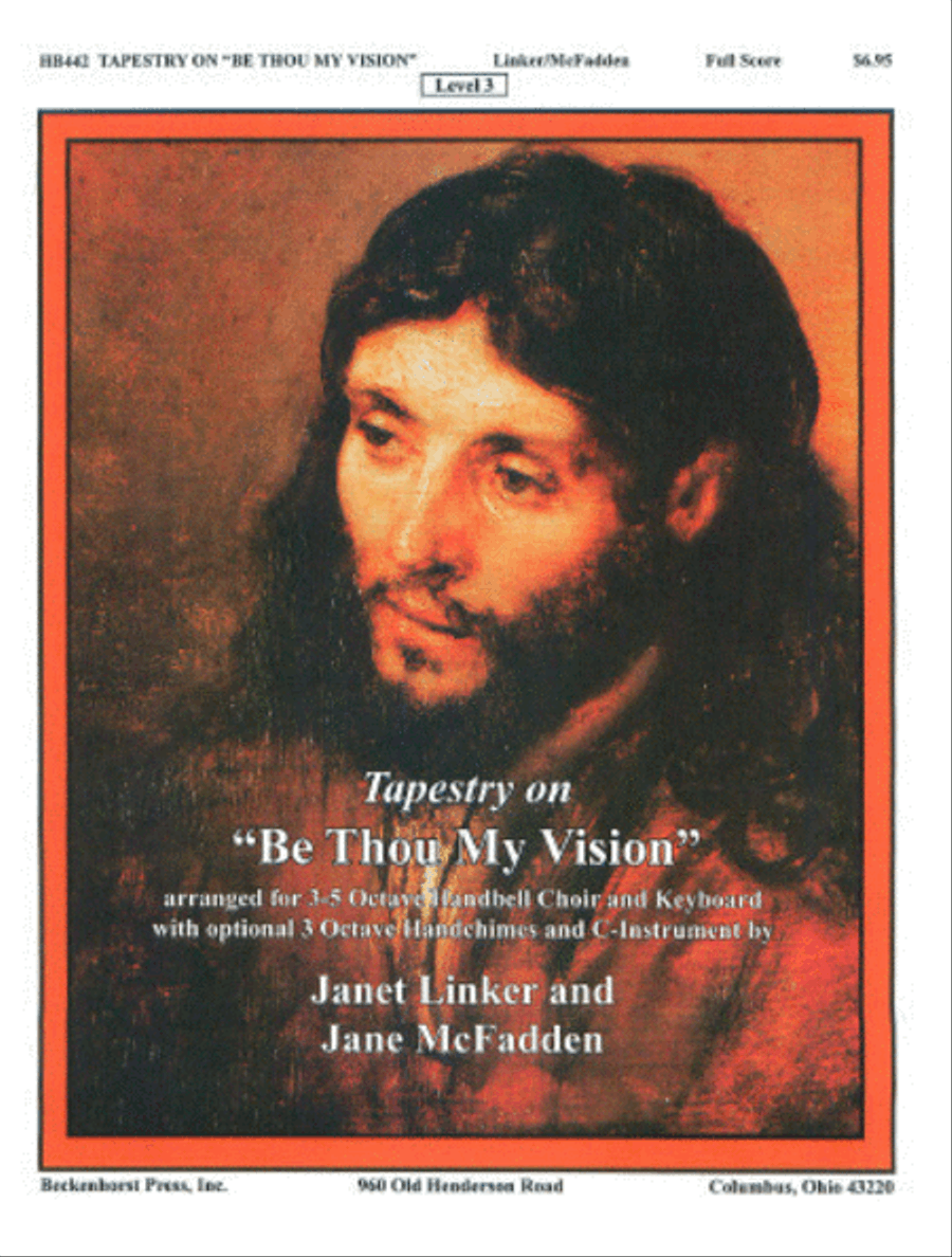 Tapestry on Be Thou My Vision - keyboard and handbell score Handbell Choir scores gallery preview page 1