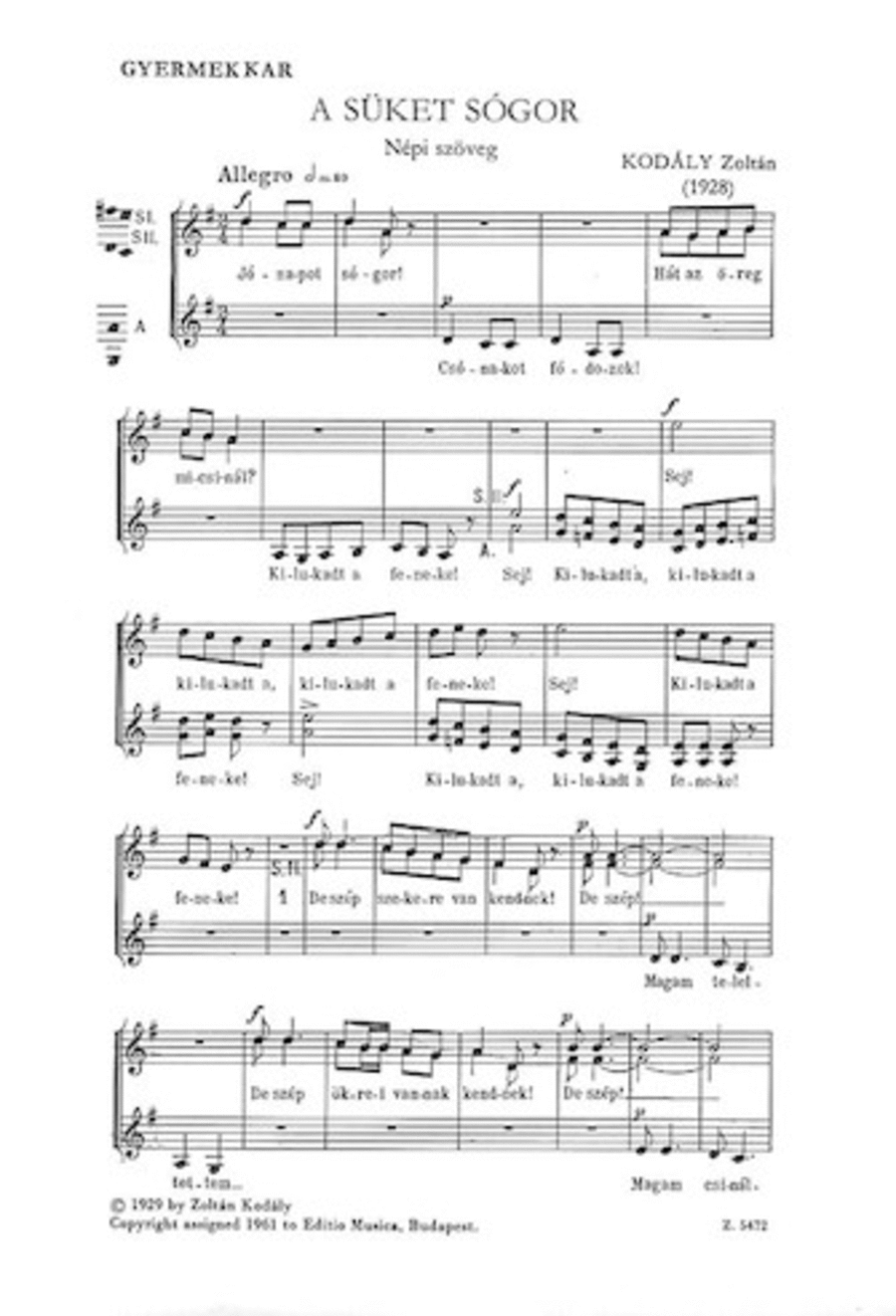 The Deaf Boatman A Cappella scores gallery preview page 1