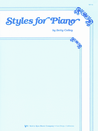 Book cover for Styles For Piano