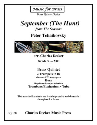 Book cover for September (The Hunt) from The Seasons for Brass Quintet