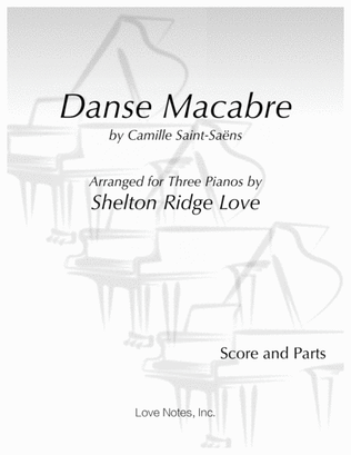 Danse Macabre for Three Pianos (Score and Parts)