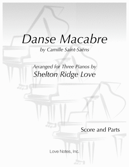 Danse Macabre for Three Pianos (Score and Parts) image number null