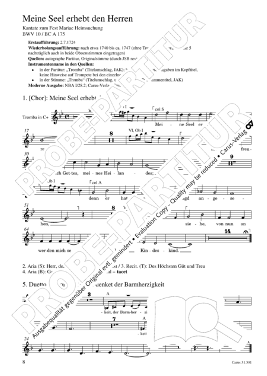 Bach for Brass 1: Cantatas I Voice scores gallery preview page 17