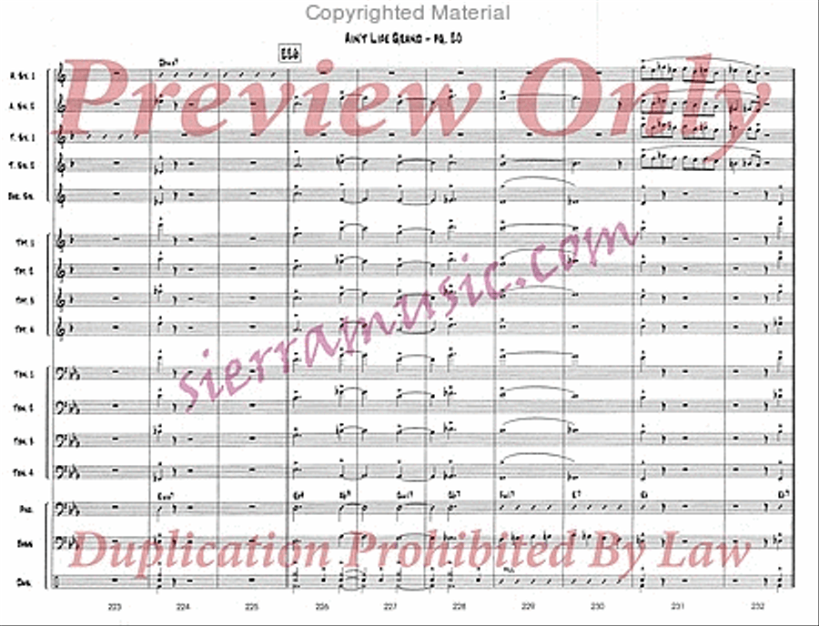 Ain't Life Grand Ain't Life Grand Big Band scores gallery preview page 21