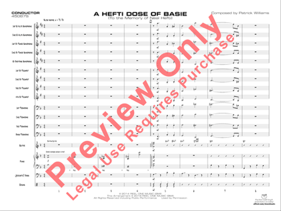 A Hefti Dose of Basie Jazz Ensemble scores gallery preview page 4