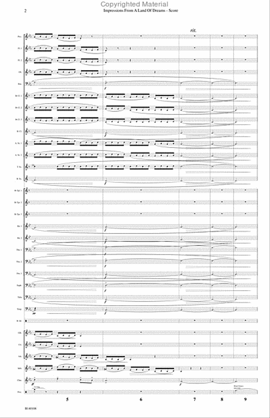 Impressions From A Land of Dreams Concert Band scores gallery preview page 3