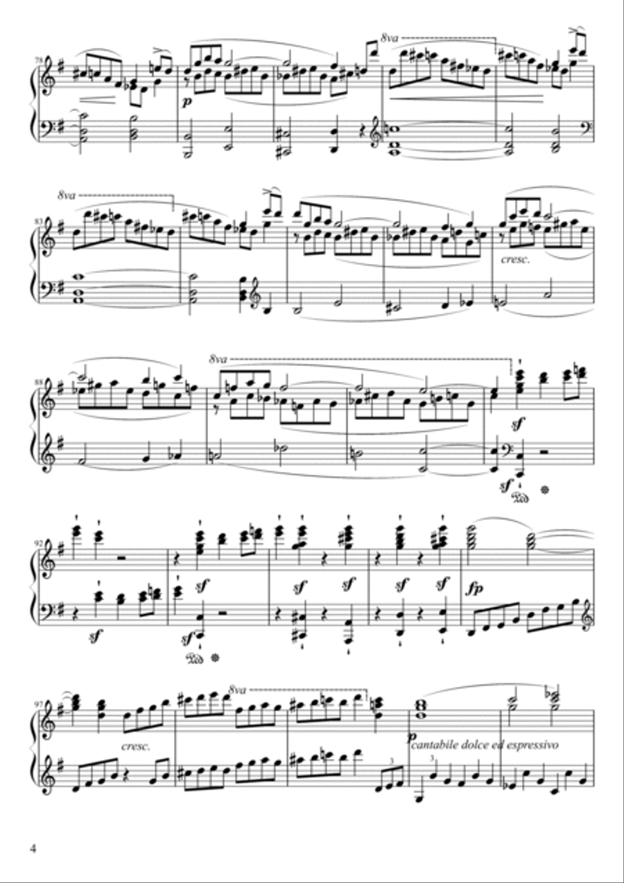 Sonate No. 29, “Hammerklavier” 1st Movement Piano Solo scores gallery preview page 4