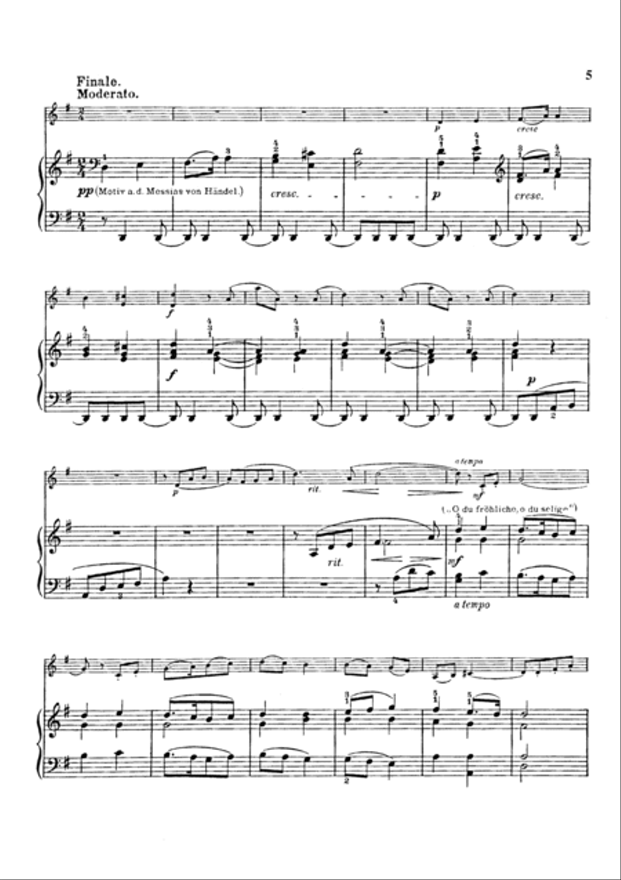 Reinecke Christmas Sonatina, for Violin & Piano, VN102 Violin Solo scores gallery preview page 5