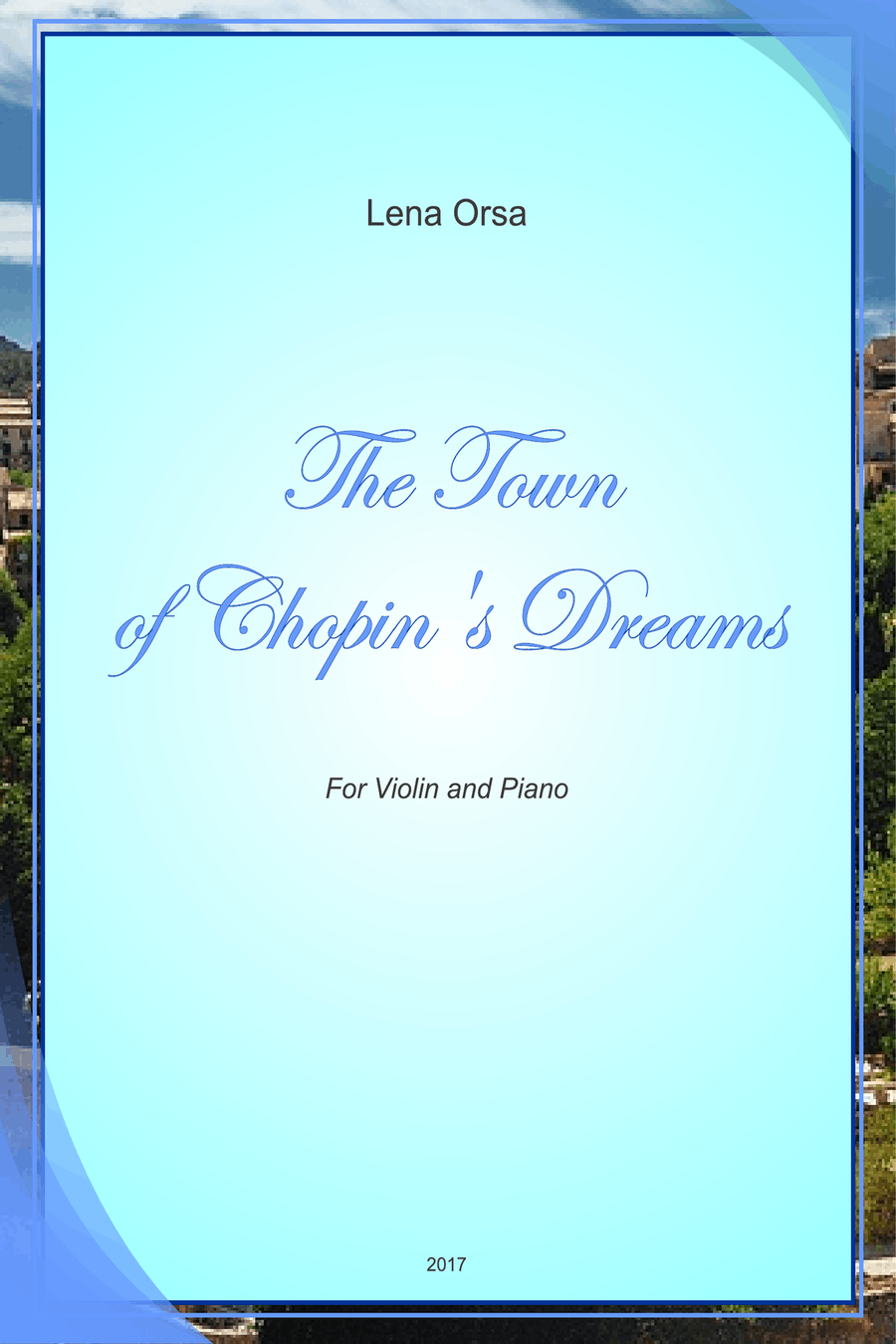 The Town of Chopin's Dreams for violin and piano Violin Solo scores gallery preview page 1