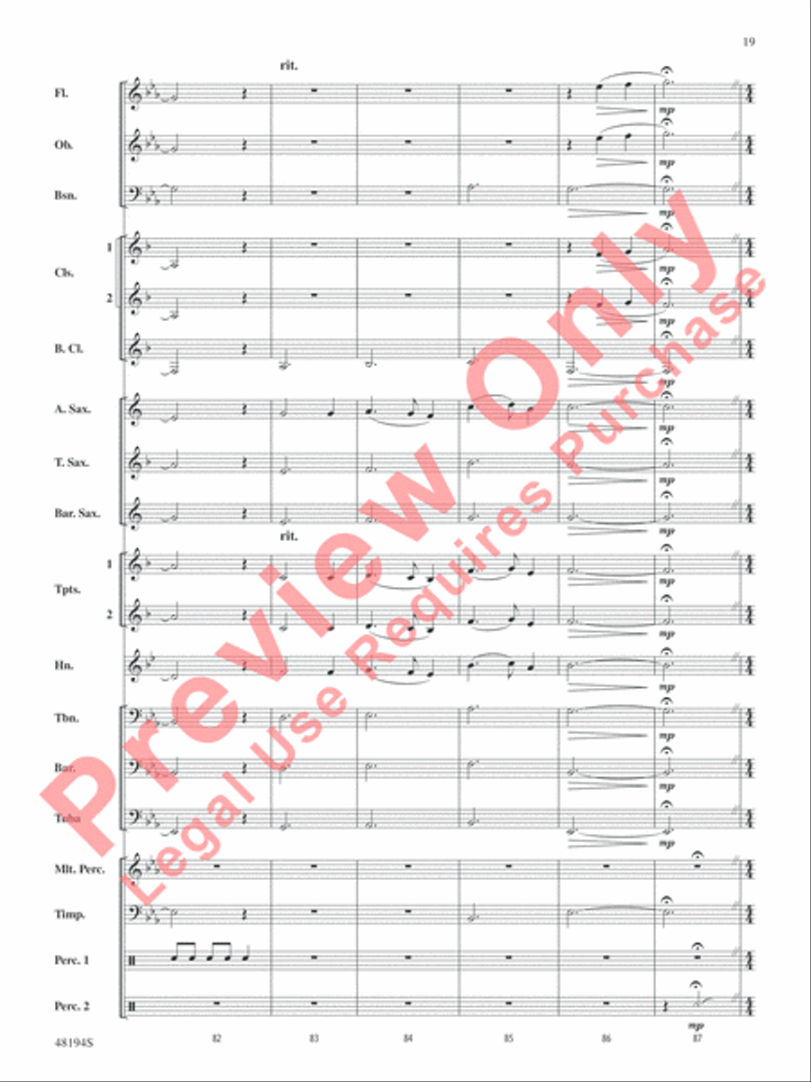 Harry Potter -- Wizards Unite Concert Band scores gallery preview page 20