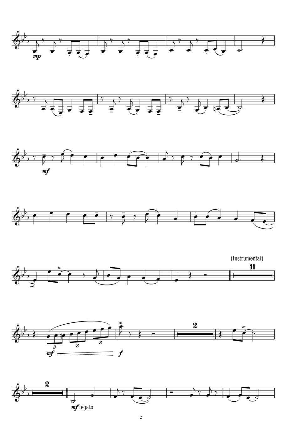 Here Comes Santa Claus (Right Down Santa Claus Lane) Clarinet Solo scores gallery preview page 2