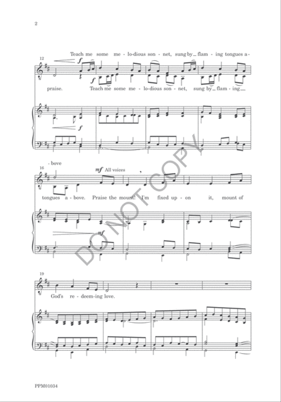 Two Early American Hymns 4-Part scores gallery preview page 4