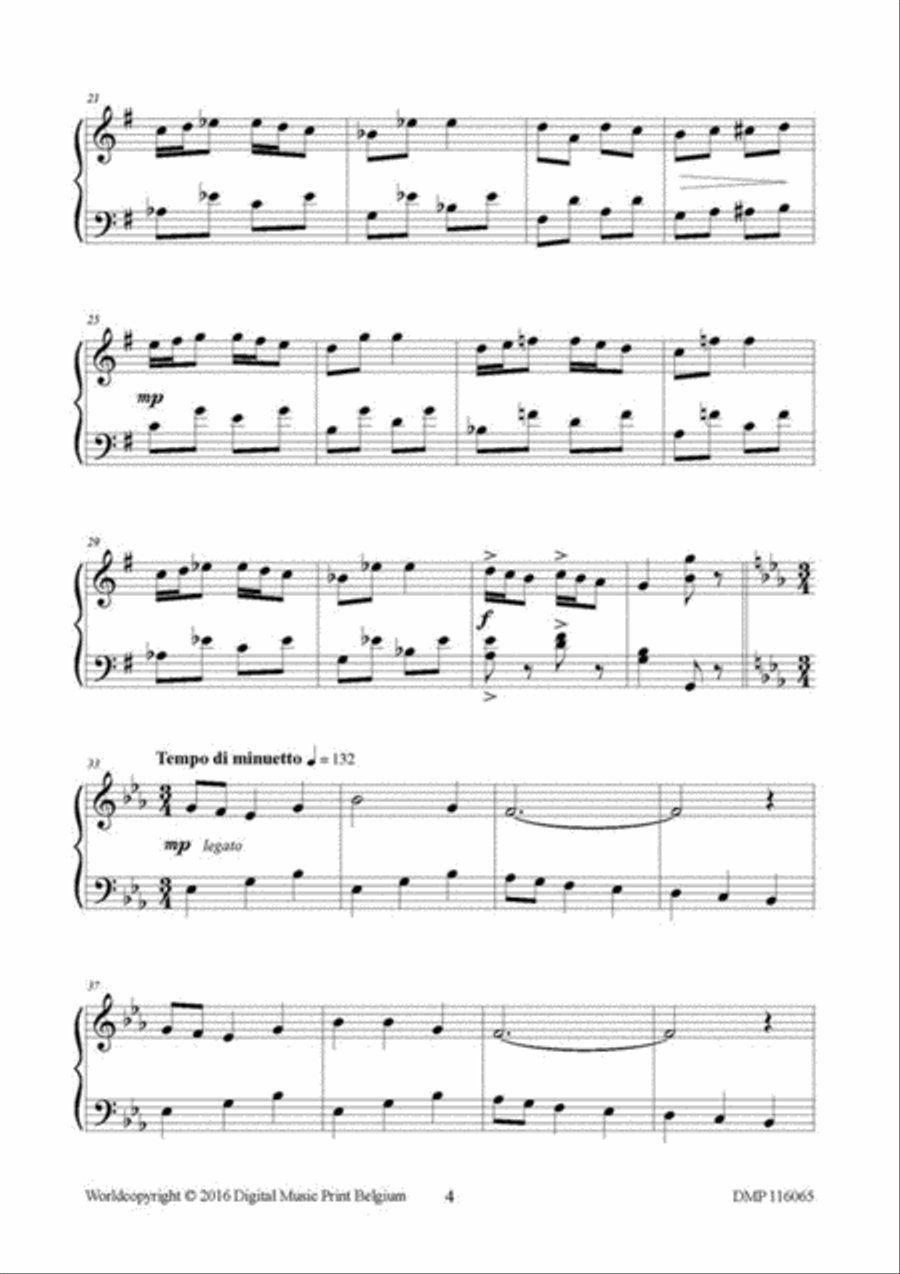 Gavottina Piano Solo scores gallery preview page 2