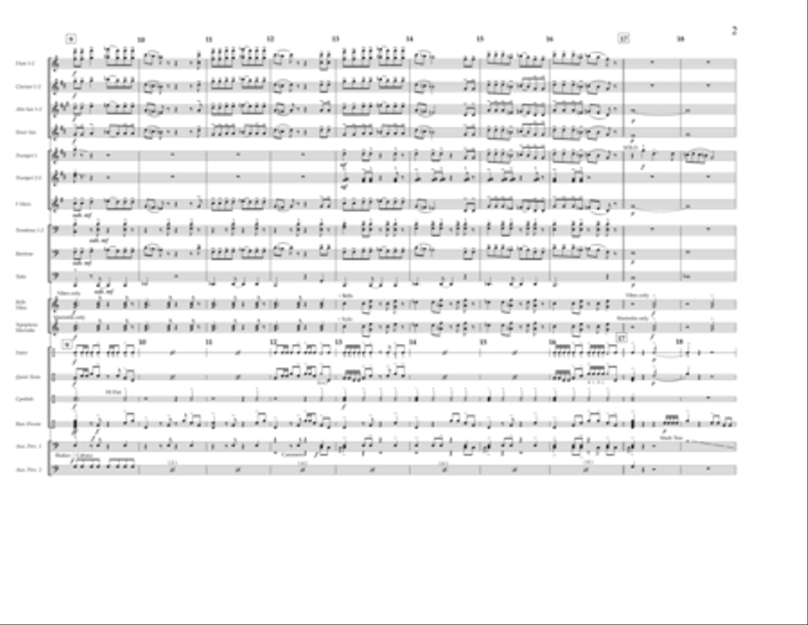 Montero (Call Me By Your Name) (arr. Tom Wallace) - Full Score Marching Band scores gallery preview page 2