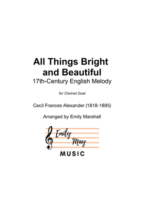 All Things Bright and Beautiful (for Clarinet Duet)