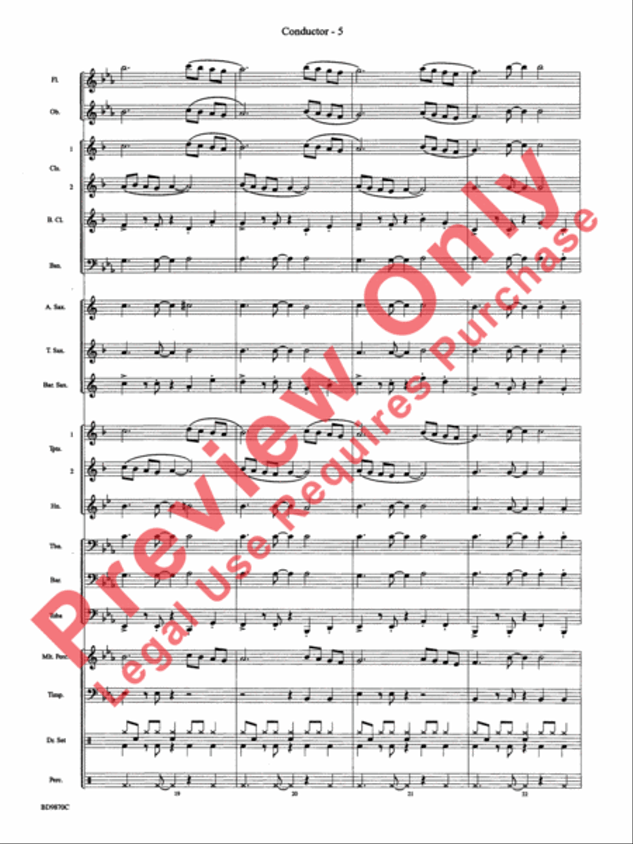 Christmas a la Big Band Christmas a la Big Band Concert Band scores gallery preview page 8