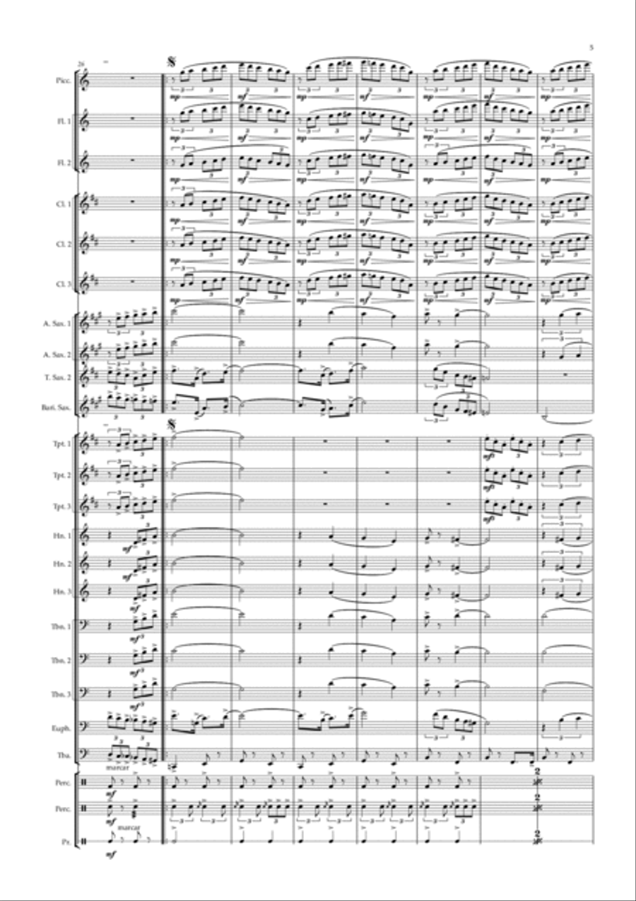 Dobrado Visconde de Itaborahy Marching Band scores gallery preview page 5