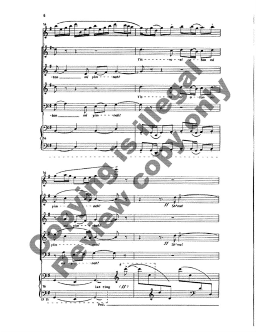 A Song for Chanukah (Full/Choral Score) image number null