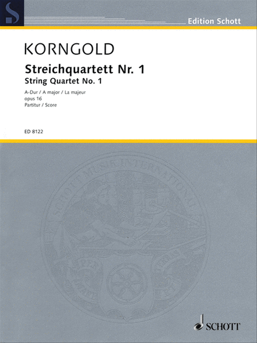 String Quartet No. 1 in A Major, Op. 16 String Quartet scores gallery preview page 1