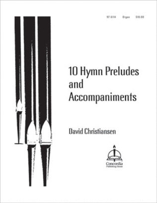 Book cover for 10 Hymn Preludes and Accompaniments