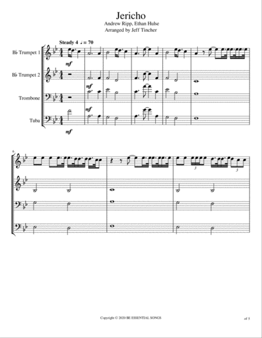 Jericho Brass Ensemble scores gallery preview page 2