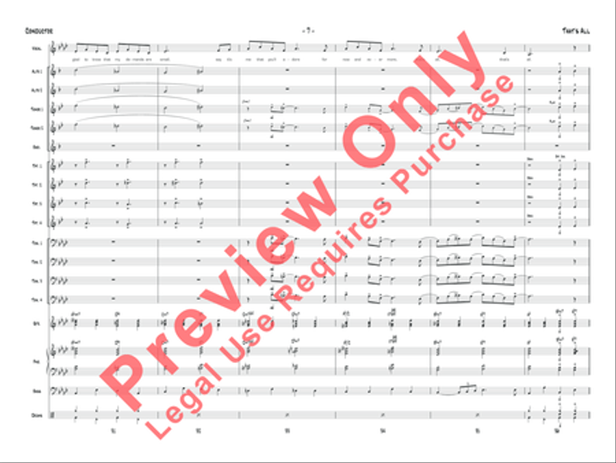 That's All Jazz Ensemble scores gallery preview page 8