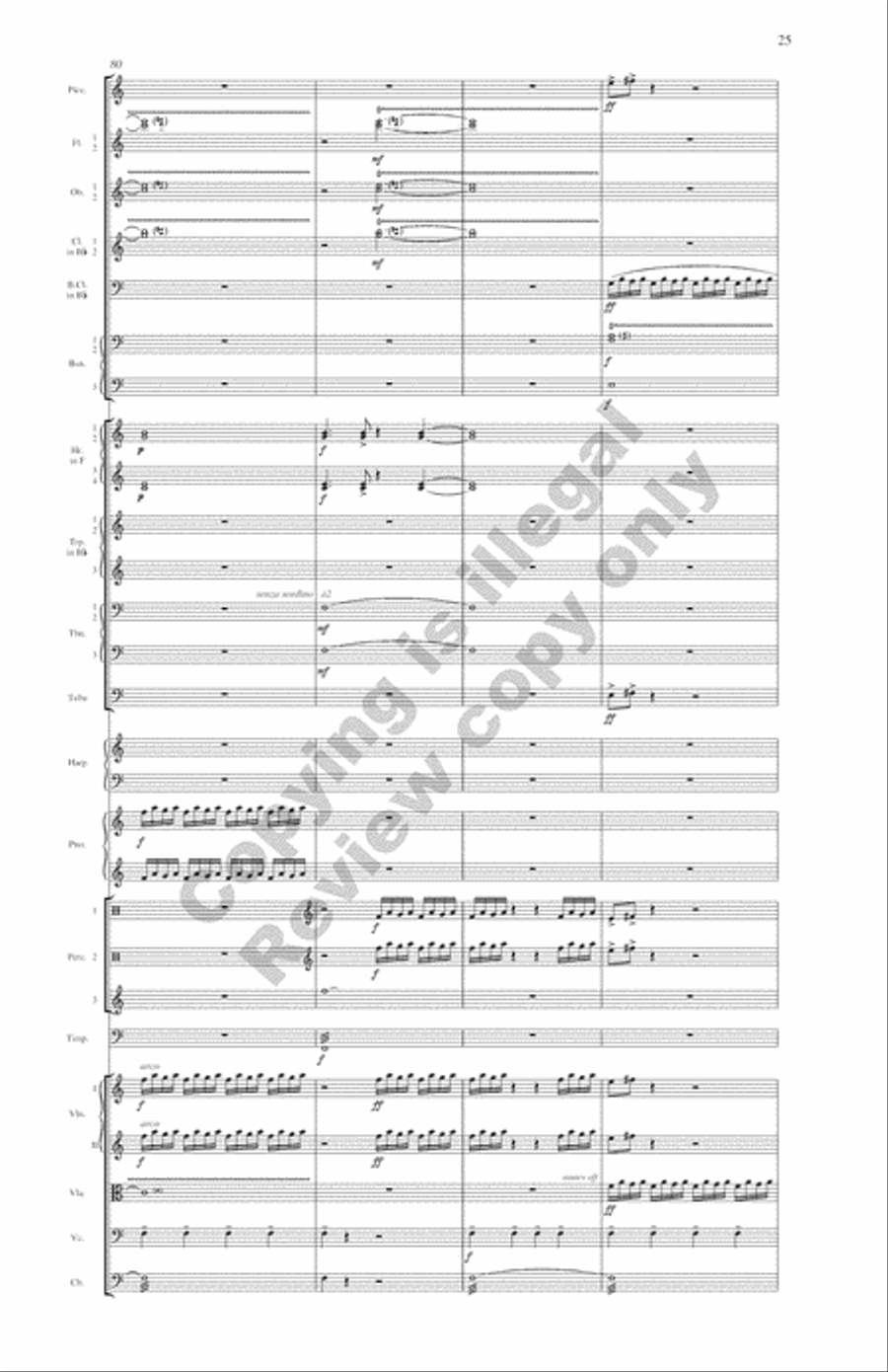 Symphony: Water Music Full Orchestra scores gallery preview page 15